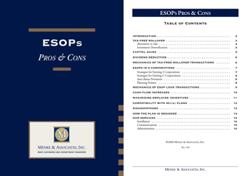 ESOP Pros and Cons Ebook