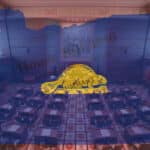 Oregon state legislative chamber with overlay graphics