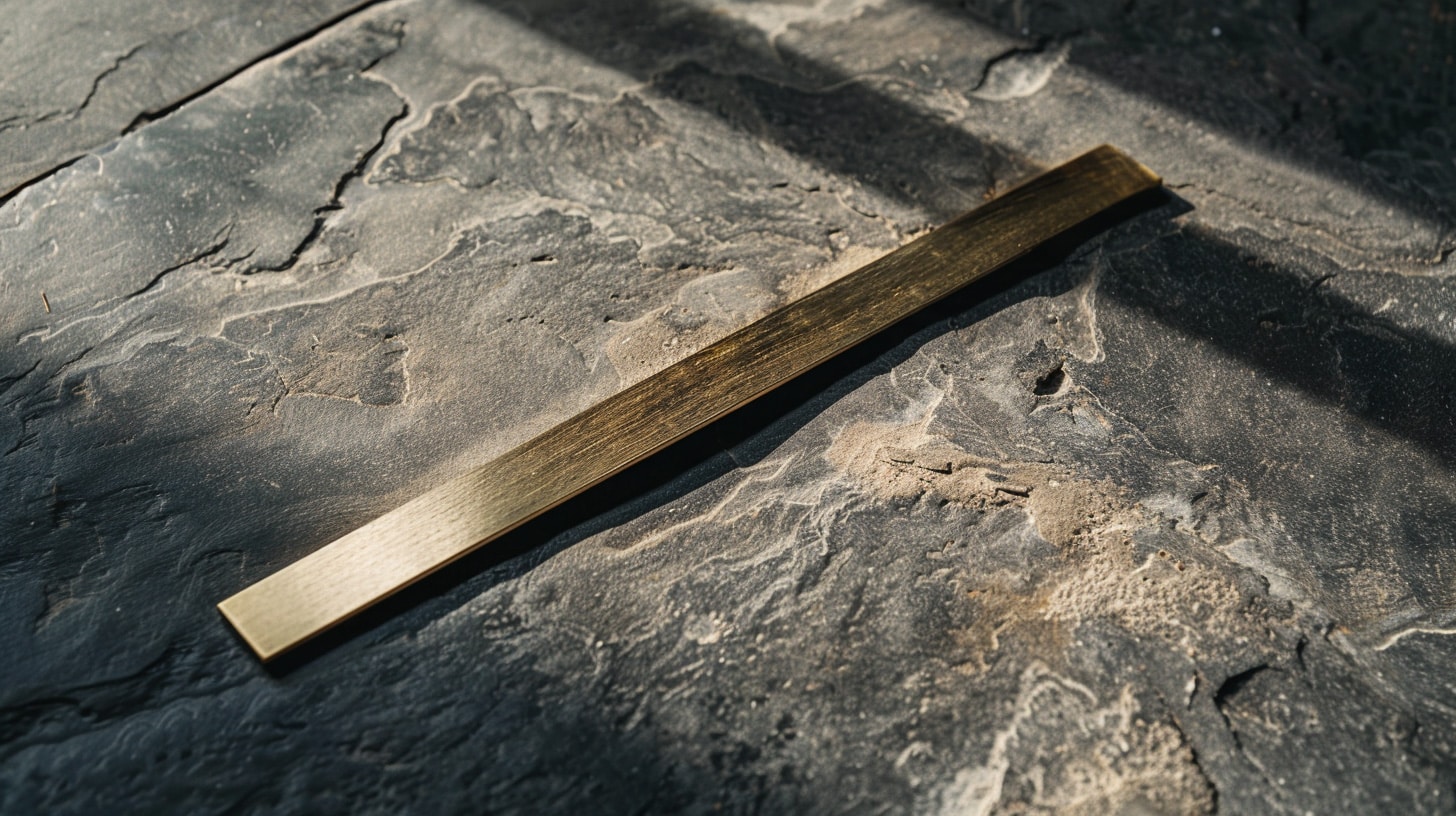 Brass straightedge on slate, representing consistent ESOP valuation standards under new federal law